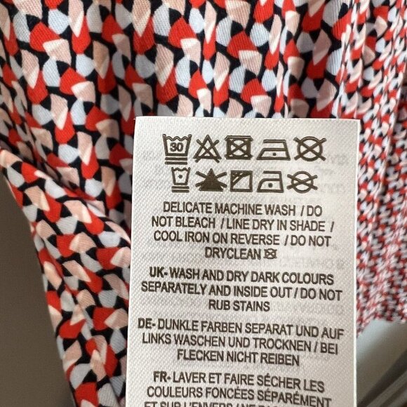 Boden Jersey Shirt Dress Cap Sleeve Buttoned Bodice US Size 4, UK size 8 - Picture 9 of 9